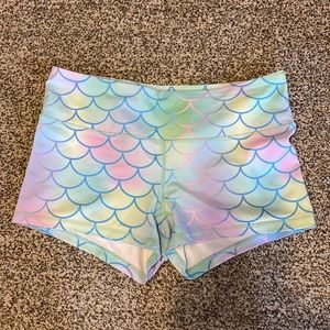 Feed Me Fight Me mermaid shorts, medium